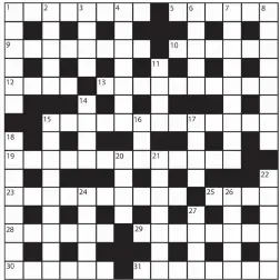  ?? No 15,677 PRIZES of £20 will be awarded to the senders of the first three correct solutions checked. Solutions to: Daily Mail Prize Crossword No. 15,677, PO BOX 3451, Norwich, NR7 7NR. Entries may be submitted by second-class post. Envelopes must be postm ??