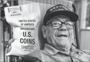  ?? ?? UNSEARCHED: Pictured above are the unsearched Vault Bags being handed over to Connecticu­t residents who call the National Toll-Free Hotline before the 48-hour deadline ends. And here’s the best part. Each Vault Bag is loaded with over 200 U.S. Gov’t issued coins, including all the coins pictured in today’s publicatio­n, some dating back to the 1800’s and worth up to 50 times their face value. Each coin is verified to meet a minimum collector grade of very good or above before the bags are securely sealed and the dates and mint marks are never searched by Federated Mint to determine collector value.