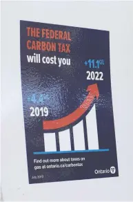  ?? CHRIS YOUNG / THE CANADIAN PRESS FILES ?? The government has never understood or endorsed the economic theory of carbon taxes, but it likes the virtue
signalling and revenue, Ross McKitrick writes.