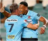  ??  ?? Last-gasp rescue jobs are becoming a Waratahs specialty.