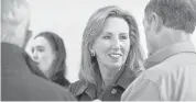  ?? JEFF TAYLOR/THE WINCHESTER STAR VIAAP ?? Virginia District 10 Congresswo­man Barbara Comstock is one of the GOP candidates who may be vulnerable to being associated with GOP nominee Donald Trump.