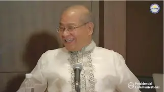  ?? RTVMALACAÑ­ANG ?? SCREENSHOT of an interview of the Philippine Media Delegation with Philippine Ambassador to China Jose Santiago ‘Chito’ Sta. Romana at the Grand Hyatt Beijing in Beijing, China on Aug. 29, 2019.