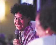  ?? Tyler Sizemore / Hearst Connecticu­t Media ?? Tracee Ellis Ross during Fairfield County's Community Foundation Fund for Women & Girls annual luncheon at the Hyatt Regency in Old Greenwich Thursday.