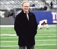  ?? Bill Kostroun / Associated Press ?? New York Giants owner John Mara looks on before an NFL game between the Giants and the Washington Football Team on Sunday in East Rutherford, N.J.