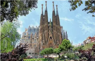  ?? 123RF ?? Barcelona’s Sagrada Familia is a must-see.