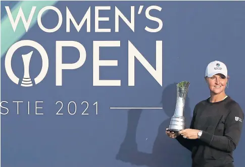  ??  ?? WINNER: Women’s Open champion Anna Nordqvist pocketed $870,000 (£633,000) at Carnoustie.