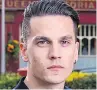  ??  ?? DRAMA Star Aaron Sidwell