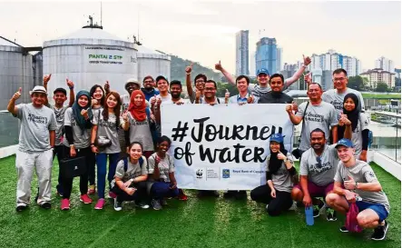  ?? — SHARIFF MOHAMAD/WWF-Malaysia ?? The Water Heroes’ last checkpoint, the Sewage Treatment Plant in KL.