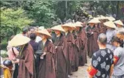  ?? REPRESENTA­TIVE PHOTO/ AFP ?? Xuecheng, the abbot of the Longquan temple, is head of the Buddhist Associatio­n of China.