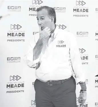  ?? ARACELI LÓPEZ ?? El desempeño de Meade no fue malo, pero no se puede ser el candidato de un partido infame.