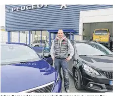  ??  ?? Julien Desnouel le nouveau chef d’entreprise du garage Peugeot.