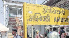  ??  ?? Ambivli station sees 1 lakh commuters a day.
RISHIKESH CHOUDHARY/ HT