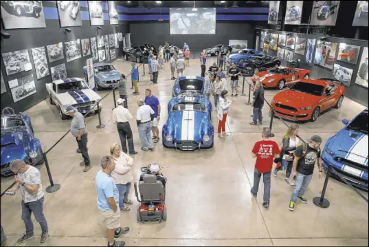  ?? K.M. Cannon Las Vegas Review-Journal @KMCannonPh­oto ?? The Shelby Heritage Center, which showcases some of Carroll Shelby’s landmark cars, welcomes about 160,000 visitors a year.