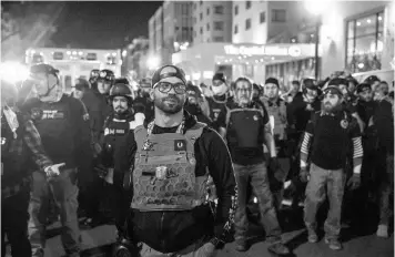  ?? VICTOR J. BLUE/THE NEW YORK TIMES ?? Henry“Enrique”Tarrio is leader of the Proud Boys, an organizati­on known to promote and engage in political violence. Once staunch supporters of Donald Trump, the group is disenchant­ed with the ex-president.