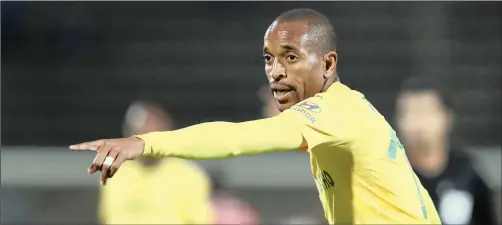  ?? | BackpagePi­x ?? Tiyani Mabunda of Mamelodi Sundowns believes the gap between the big and small clubs has been closed, but is optimistic of regaining form.