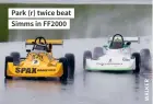  ??  ?? Park (r) twice beat Simms in FF2000