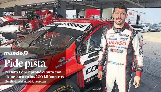  ?? ( JOSÉ HERNÁNDEZ) ?? Máxima velocidad. El piloto de Río Tercero estuvo ayer en el Cabalén preparándo­se para correr el Súper TC 2000 en Buenos Aires.