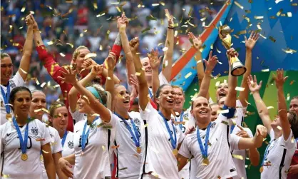  ?? Photograph: Ronald Martinez/Getty Images ?? A global audience of 750 million watched the 2015 Women’s World Cup but Fifa appear to have given the 2019 final undercard status to two men’s competitio­ns.