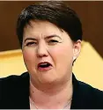  ??  ?? Muscles: Ruth Davidson