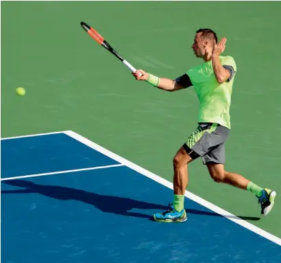  ?? AFP ?? Philipp Kohlschrei­ber scored a 6-4 6-2 first round win over qualifier Gleb Sakharov on Monday. —