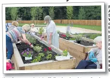  ??  ?? FUTURE: Abbeyfield Society’s Winnersh care home from above, top. It prides itself on its variety of moodimprov­ing activities such as supervised gardening