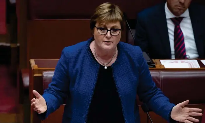  ?? Photograph: Mike Bowers/The Guardian ?? Defence minister Linda Reynolds during question time last month. She has extended her medical leave and is not expected to return to work this week.