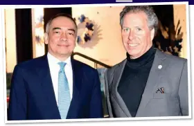  ?? ?? SCRUTINY: The Earl of Snowdon with Nazir Razak at Linley Belgravia, London