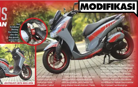  Modifikasi  Motor Lexi  Abu  Abu  Kumpulan Gambar Foto 