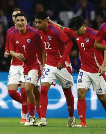  ?? ?? ► Chile anotó más de dos goles en una misma fecha FIFA ante europeos tras 60 años.