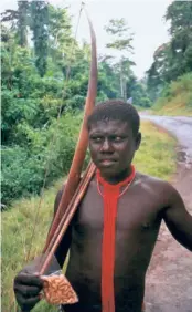  ?? ?? A JARAWA TRIBESMAN, an undated photograph. The islands are home to five Particular­ly Vulnerable Tribal Groups.