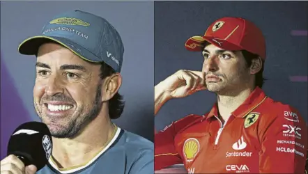  ?? FOTO: EFE ?? Alonso y Sainz terminan contrato esta temporada y se van a tomar un tiempo para reflexiona­r sobre su próximo paso