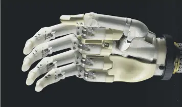  ??  ?? 0 The bionic hand is an example of Scotland’s culture of innovation