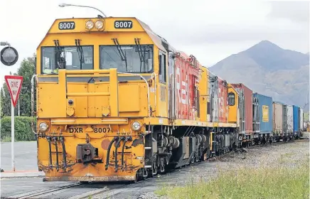 ?? Photo: FAIRFAX NZ ?? Freight trains carry 30 per cent of New Zealand’s exports to ports, but taxpayers also contribute $210 million a year to running KiwiRail.