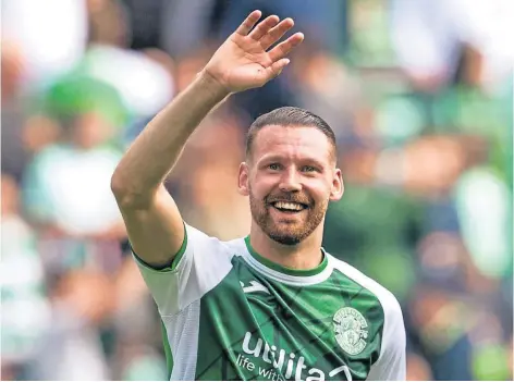  ?? ?? DANGER MAN: Martin Boyle has scored twice for Hibernian after returning to the Leith club in the summer.