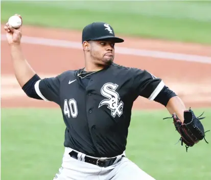  ?? GETTY IMAGES ?? The Sox’ Reynaldo Lopez allowed three hits, including Cesar Hernandez’s solo homer in the first, in five innings Tuesday.