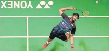  ?? GETTY IMAGES ?? Kidambi Srikanth in action against Son Wan Ho of Korea at the Australian Open in Sydney on Thursday.