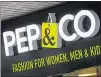  ??  ?? EXPANDING: Pep&Co