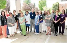  ?? PHOTO COURTESY ROME MEMORIAL HOSPITAL ?? Rome Memorial Hospital honored its employees of the year during a ceremony at the hospital, culminatin­g National Hospital Week. From left: Megan Pazdur, Medical Imaging; Ellie McCormick, Intensive Care Unit; Annie Butler, Business Office; Tara...