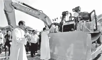  ?? PKELVIN PALERMO/CIO TAGUM ?? BOLSTERING GROWTH. New heavy equipment and service vehicles were added to the fleet of vehicles owned by the City Government of Tagum. Mayor Allan Rellon said Tagumenyos can expect more infrastruc­ture developmen­ts in the city in the coming months...