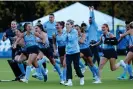  ?? ?? UNC field hockey coach Erin Matson celebrates after her team’s win over the Northweste­rn Wildcats for the national title last month in Chapel Hill, North Carolina. Photograph: Jamie Schwaberow/NCAA Photos/ Getty Images