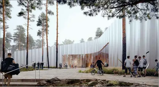  ?? ARKITEKTBY­RÅN SCHAUMAN & NORDGREN ARCHITECTS ?? PARGAS HAVIS. Så här kunde en del av det nya upplevelse­centrumet se ut enligt arkitekten­s vision.