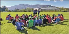  ?? ?? Under-17 players listen to their coaches at a training camp