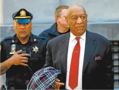  ??  ?? Actor and comedian Bill Cosby after being convicted of sexual assault last week.