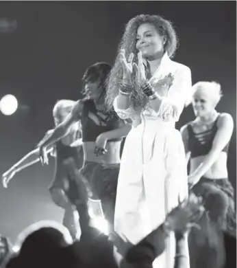  ?? CHRISTOPHE­R POLK/GETTY IMAGES ?? An estimated 16,000 people were in attendance for the Toronto performanc­e by Janet Jackson, seen here onstage during the 2015 BET awards, and the show was nothing less than a sonic bombardmen­t of wall-to-wall hits.