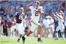  ?? ERICH SCHLEGEL, USA TODAY SPORTS ?? Alabama’s Derrick Henry has rushed for 901 yards and 12 TDs.