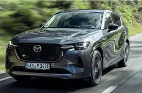  ?? ?? La nuova Mazda Cx-60: la prima ibrida plug-in del costruttor­e giapponese