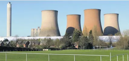  ??  ?? Rugeley Power Station, which has reached the end of its life – it will now be the site of a new sustainabl­e village