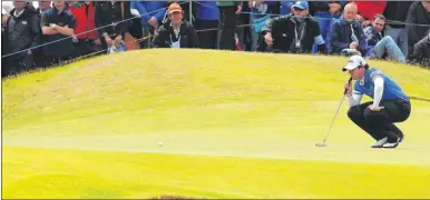  ??  ?? Rory McIlroy at the 10th hole during the Open at Royal St George’s, Sandwich, in 2011