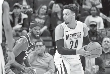  ??  ?? "We had separate entities out there (last year)," the Grizzlies' Dillon Brooks said of the 2017-18 season. BRANDON DILL / AP