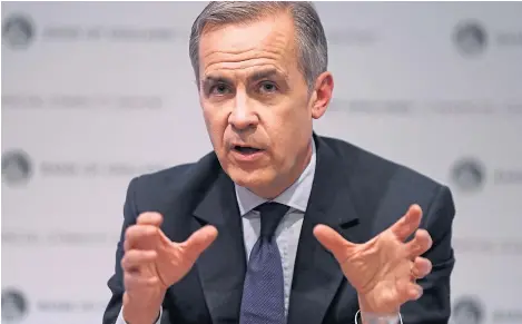  ?? Picture: Getty. ?? Governor of the Bank of England Mark Carney hosted a Financial Stability Report press conference.